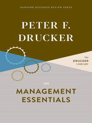 cover image of Peter F. Drucker on Management Essentials